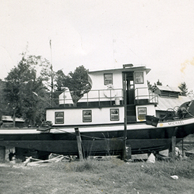The Motor Vessel Michael, Devall Towing’s first steel hulled boat fitted with modern push knees