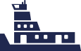 A graphic of a towboat representing over 70+ towboats in Southern Devall's fleet